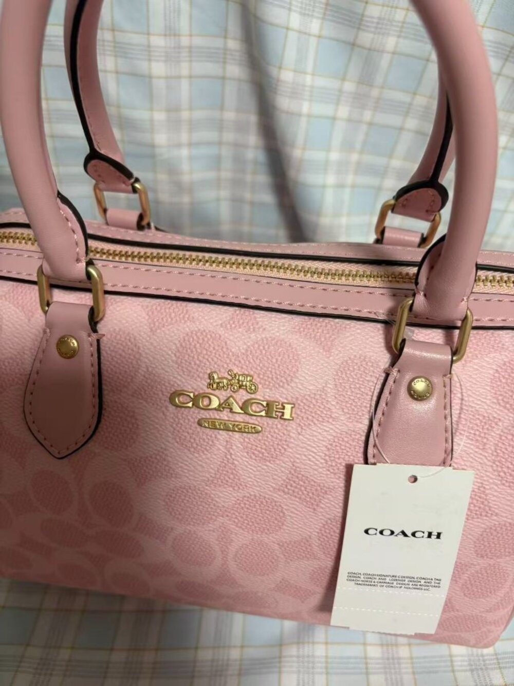 Coach Rowan mini satchel Boston handbag. - Picture 5 of 5
